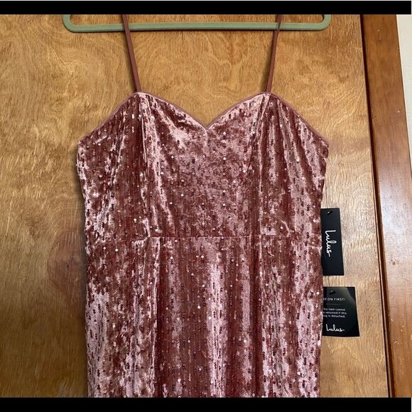 Lulus Simply Elegant Blush Pink Sequin Maxi Dress - Picture 7 of 7